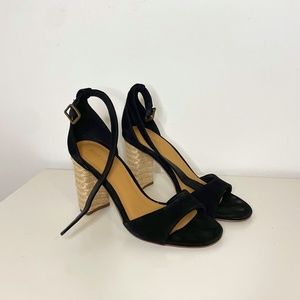 Soludos Tall Capri Heel - Black Leather